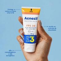 Protetor Solar Facial Controle Da Oleosidade Acnezil Fps 30 60g - 2