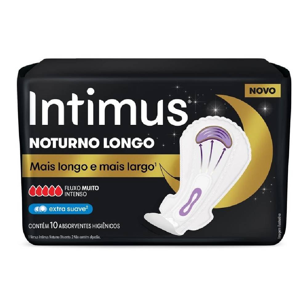 Absorvente Externo Intimus Noturno Longo Extra Suave 10 Unidades - 1