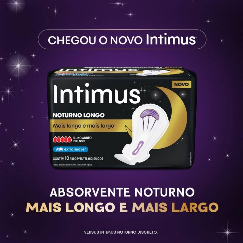 Absorvente Externo Intimus Noturno Longo Extra Suave 10 Unidades - 2