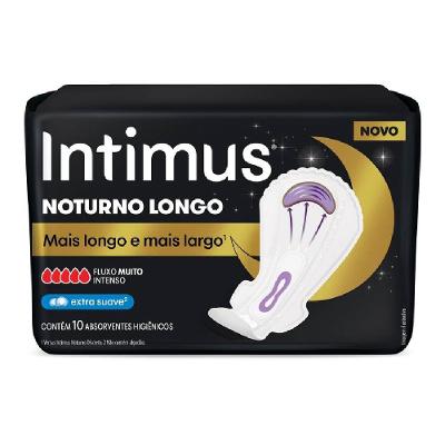 Absorvente Externo Intimus Noturno Longo Extra Suave 10 Unidades