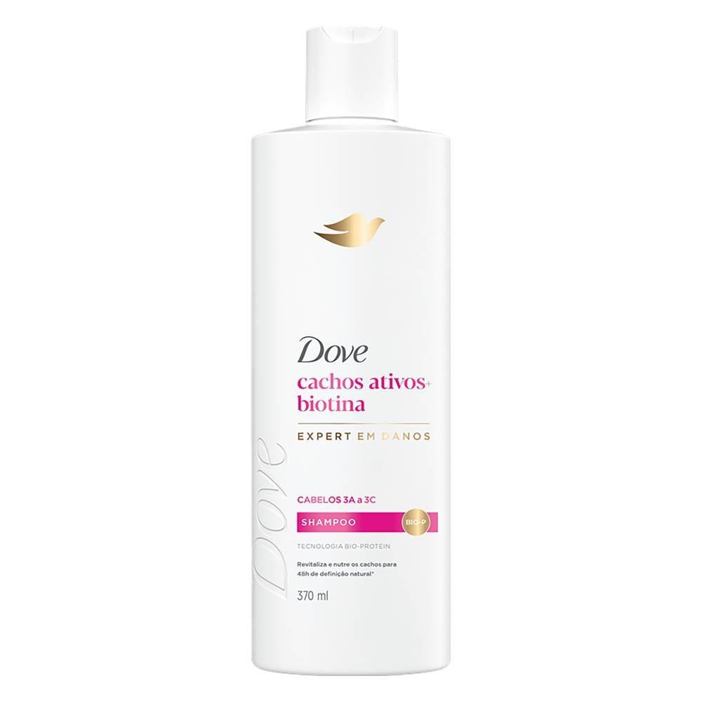 Shampoo Dove Cachos Ativos + Biotina Expert Em Danos 370ml - 1