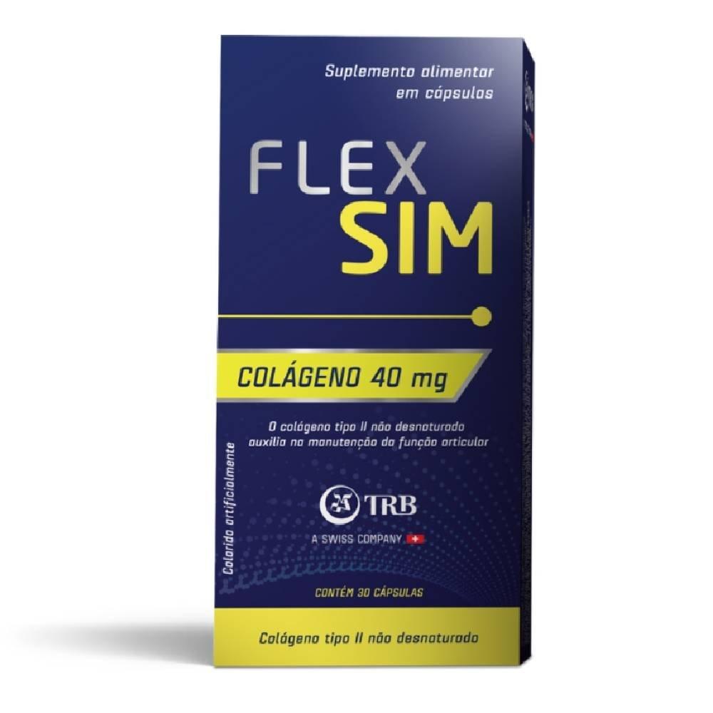 Suplemento Alimentar Flex Sim Colágeno 40mg 30 Cápsulas - 1
