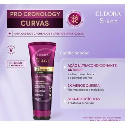Condicionador Eudora Siàge Pro Cronology Curvas 250ml