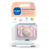 Chupeta Mam Supreme Night Rosa 0-6 Meses Com 1 Unidade - 1