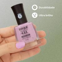 Esmalte Risqué Lilás Diamond Gel Buquê De Hotênsias Cremoso 9,5ml - 2