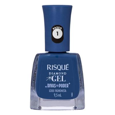 Esmalte Risqué Diamond Gel Divas No Poder Look Fashionista Cremoso 9,5ml