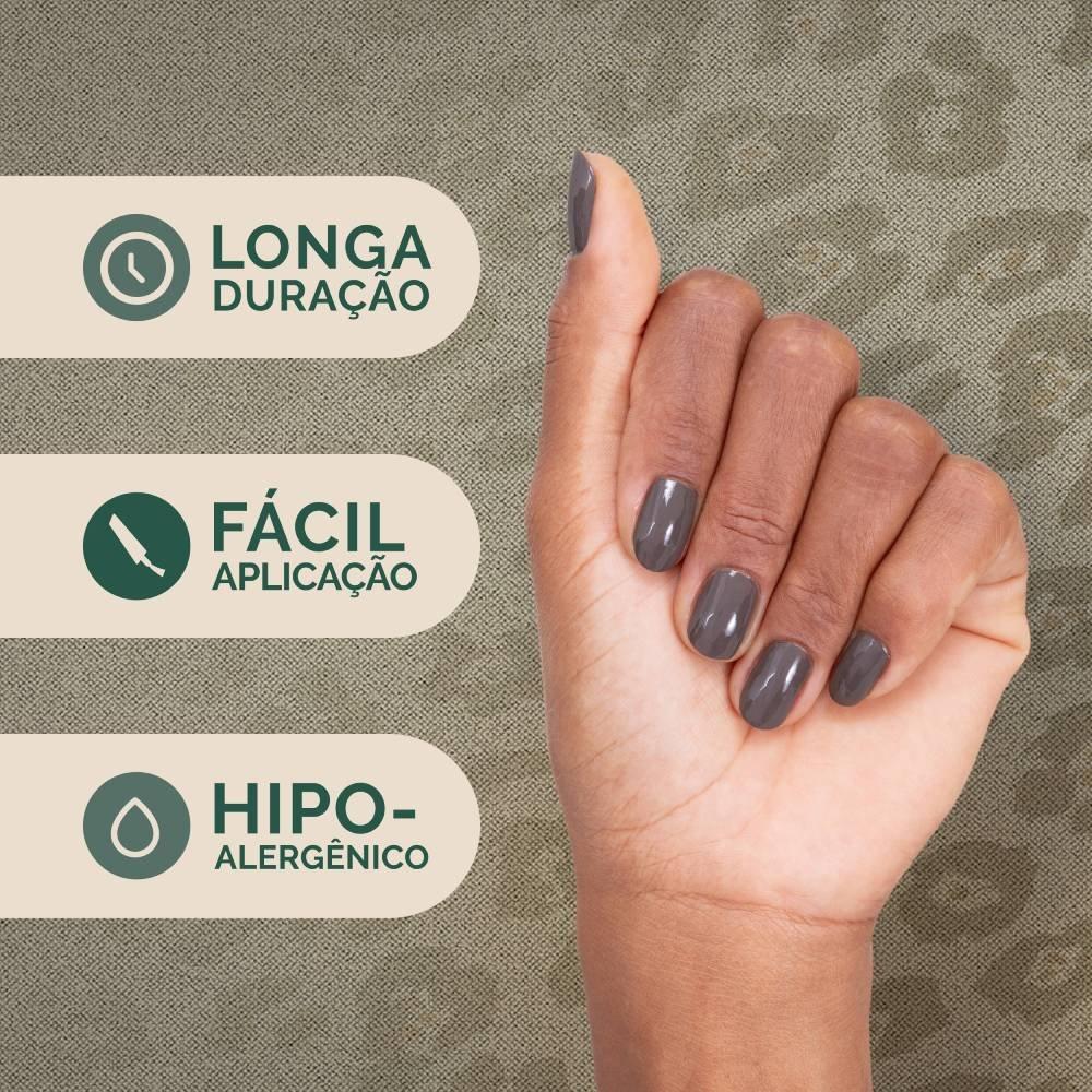 Esmalte Cinza Risqué & Chilli Beans Rainha Da Selva De Pedra Cremoso 8ml - 3