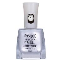 Esmalte Risqué Diamond Gel Divas No Poder Estrela Da Festa Metálico 9,5ml - 1