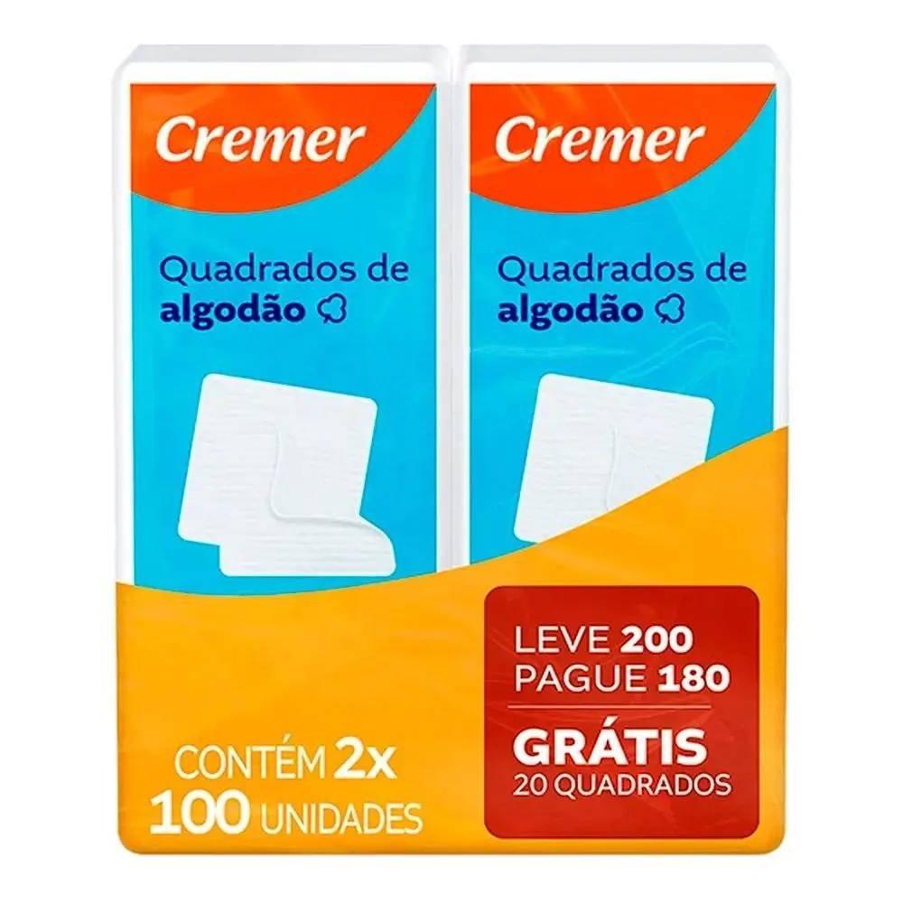 Algodão Quadrado Cremer 200 Unidades - 1
