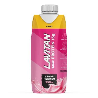 Bebida Láctea Lavitan Whey Protein 15g De Proteínas Morango 250ml