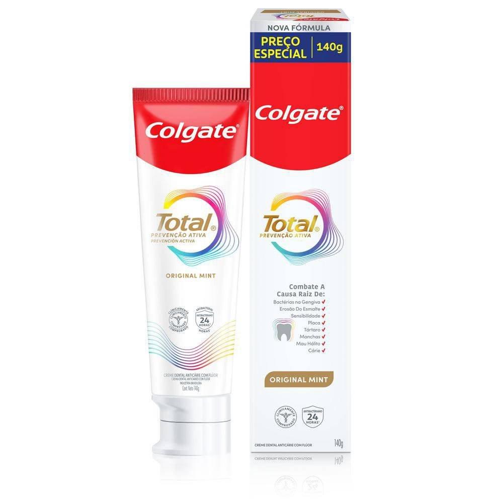 Creme Dental Colgate Total Original Mint 140g - 1