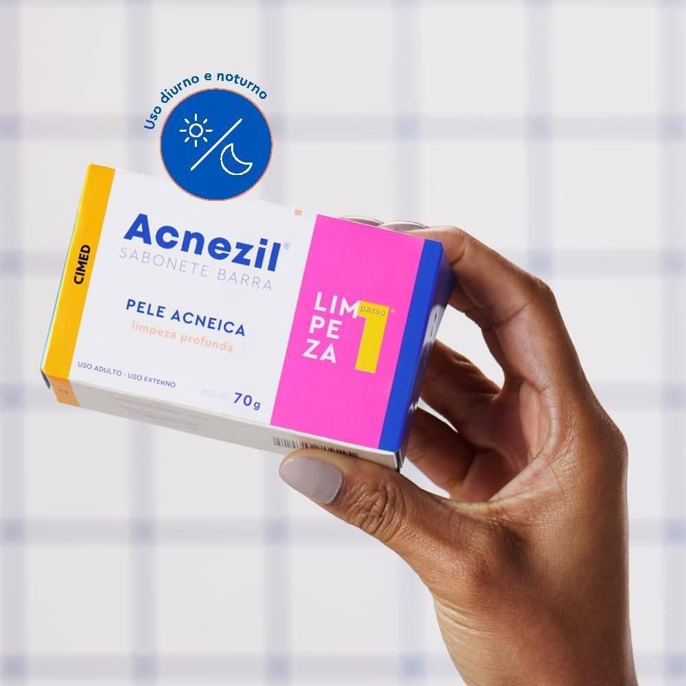 Sabonete Em Barra Facial Acnezil Pele Acneica 70g - 2