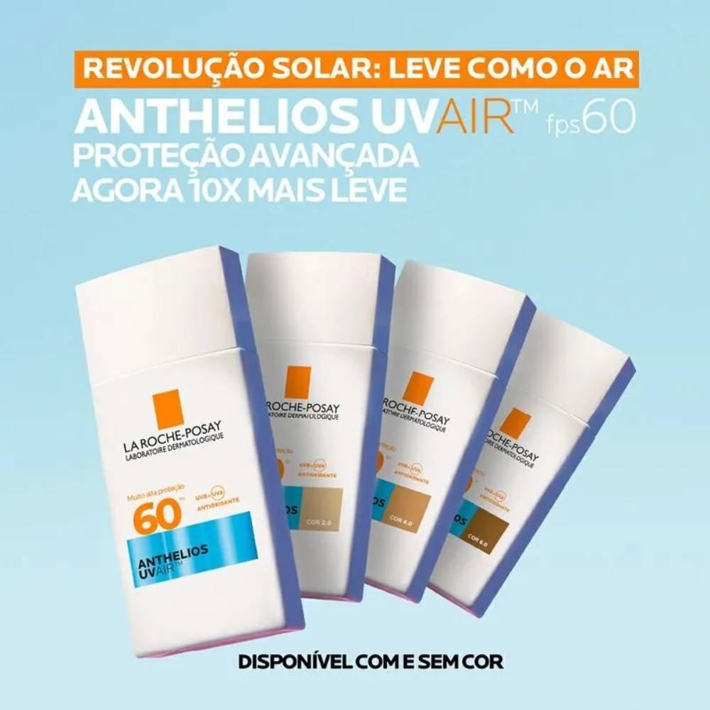 Protetor Solar Facial La Roche-posay Anthelios Uvair Sem Cor Fps60 45ml - 4