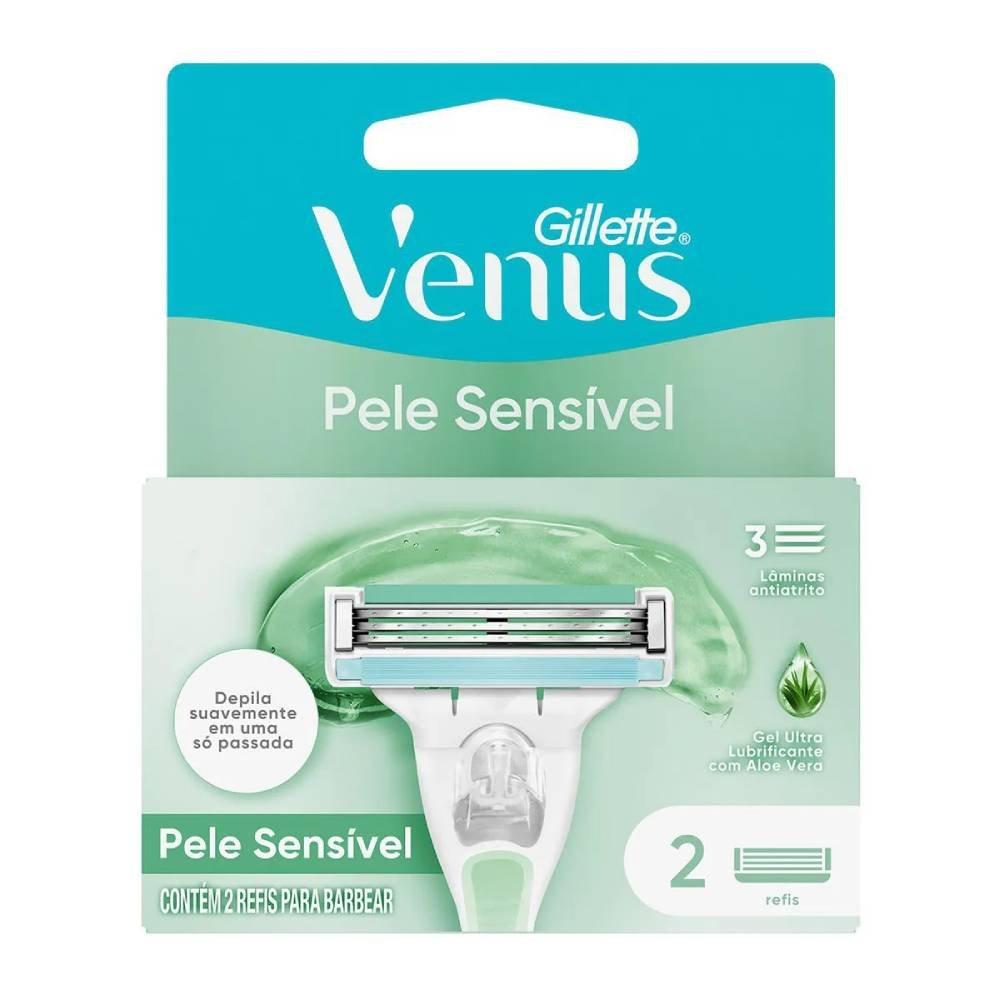 Carga Para Aparelho Depilatório Gillette Venus Pele Sensível Com 2 Unidades - 2