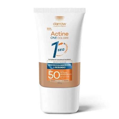 Protetor Solar Facial Darrow Actine One Colors Tom 2 Fps50 40g