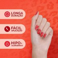 Esmalte Vermelho Risqué & Chilli Beans Para Te Vermelhor Metálico 8ml - 3