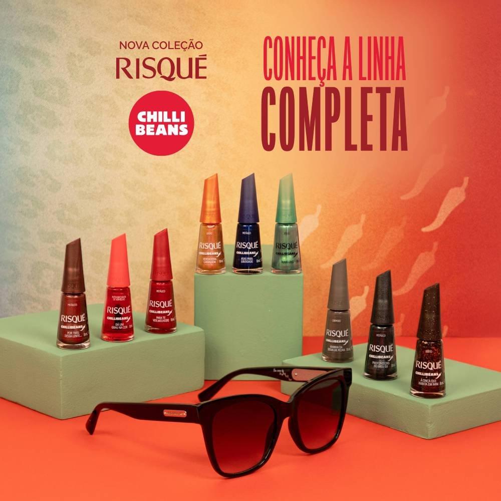 Esmalte Marrom Risqué & Chilli Beans A Onça Que Habita Em Mim Efeito 8ml - 4