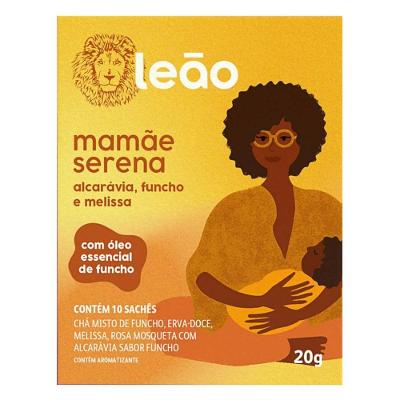 Chá Leão Fases Mamãe Serena Alcarávia + Funcho + Melissa 20g 10 Unidades