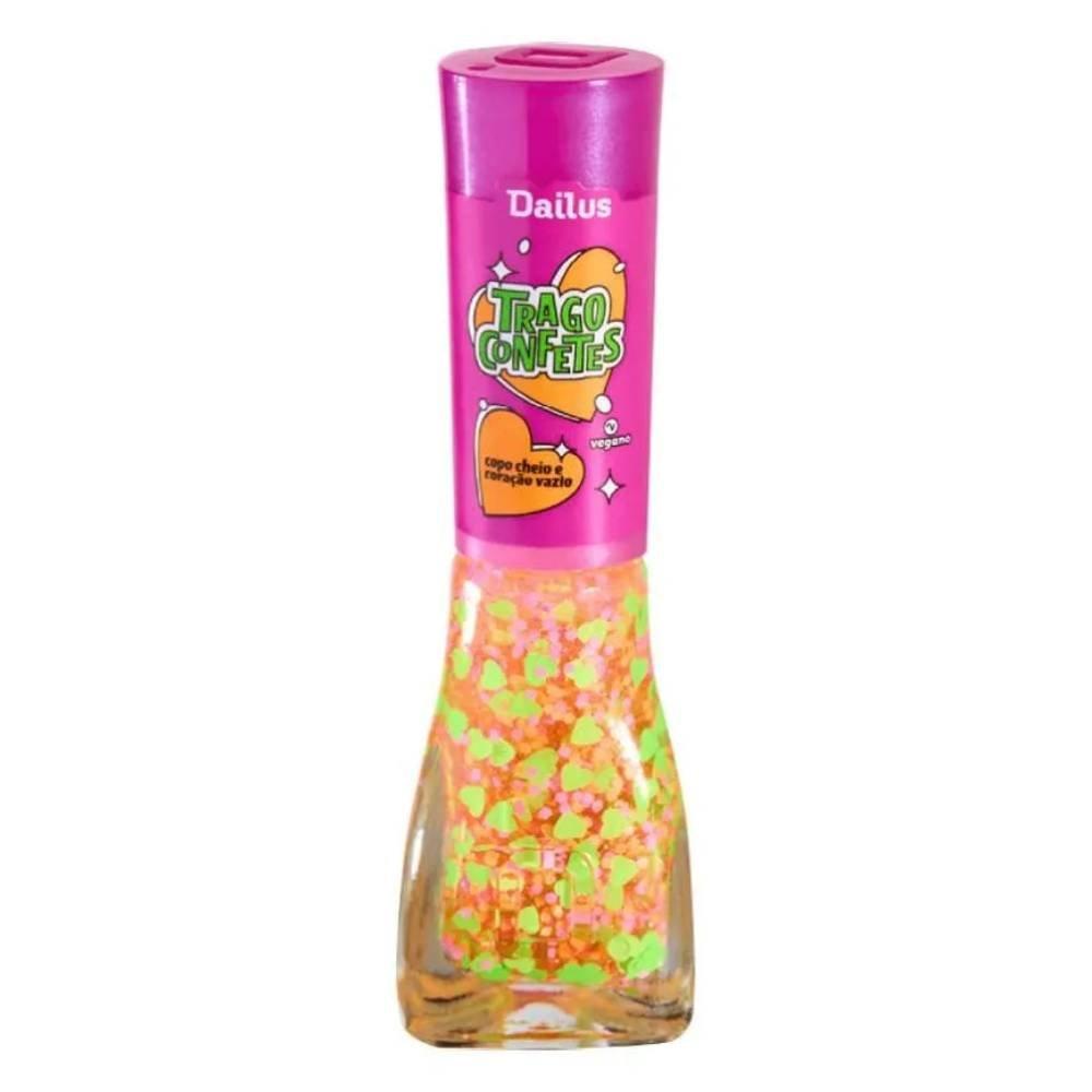 Esmalte Dailus Trago Confetes Copo Cheio E Coração Vazio 8ml - 1