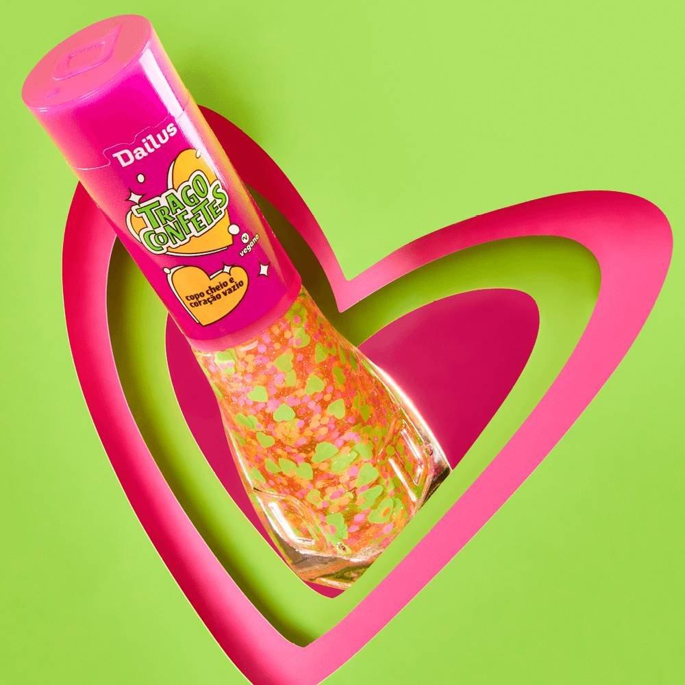 Esmalte Dailus Trago Confetes Copo Cheio E Coração Vazio 8ml - 4