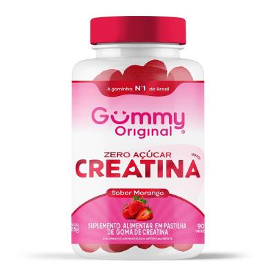 Suplemento Alimentar Gummy Creatina Sabor Morango 90 Gomas