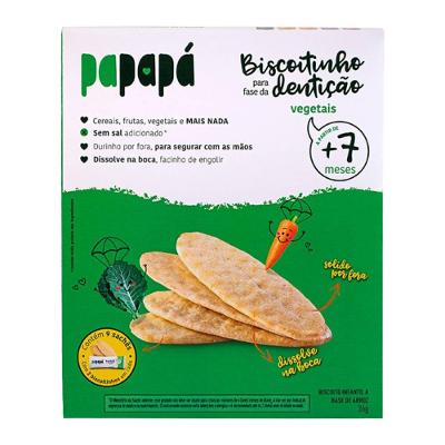 Biscoito Infantil Papapá Vegetais 36g