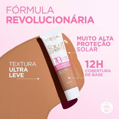 Protetor Solar Facial Loréal Solar Expertise Make-up 3.0 Fps70 30g