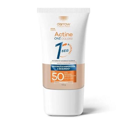 Protetor Solar Facial Darrow Actine One Colors Tom 1 Fps50 40g
