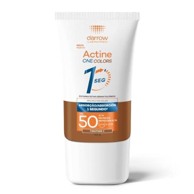 Protetor Solar Facial Darrow Actine One Colors Tom 3 Fps50 40g