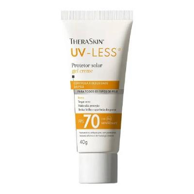 Protetor Solar Facial Theraskin Uv-less Sem Cor Fps70 40g