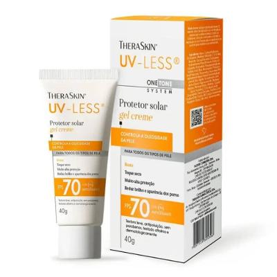 Protetor Solar Facial Theraskin Uv-less Sem Cor Fps70 40g