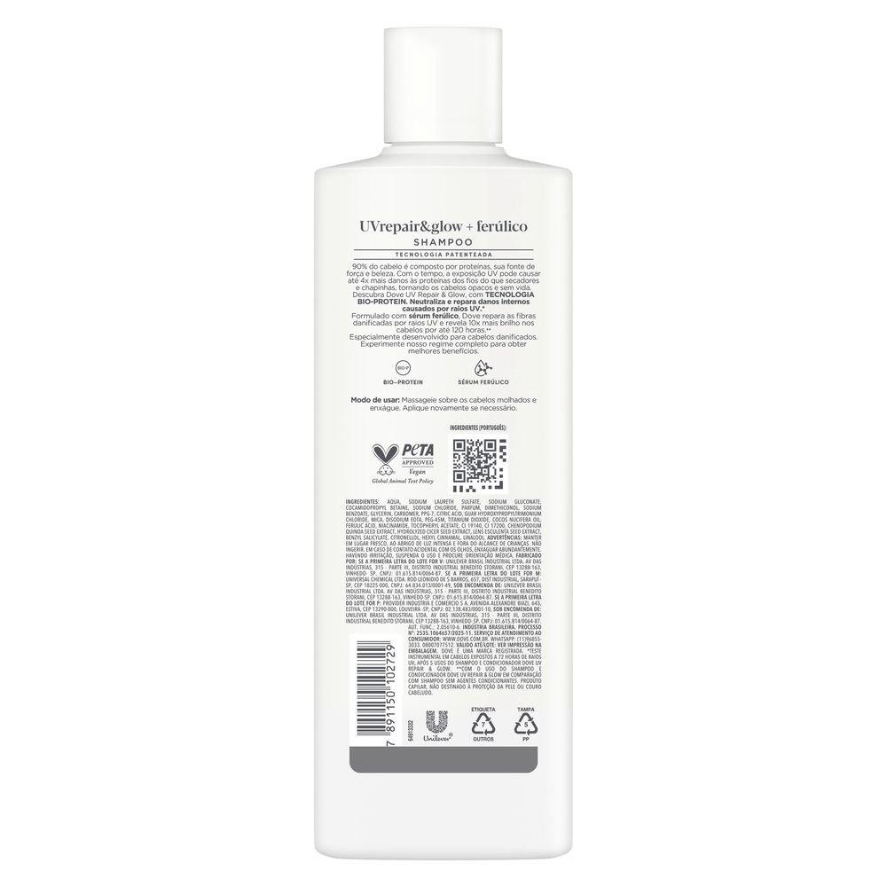 Shampoo Dove Uv Repair & Glow Ferúlico 370ml - 3