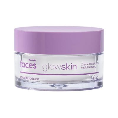 Creme Hidratante Facial Noturno Glicólico Panvel Faces Glow Skin 50g