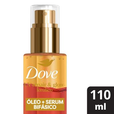 Óleo E Sérum Capilar Bifásico Dove Uv Repair & Glow Ferúlico 110ml