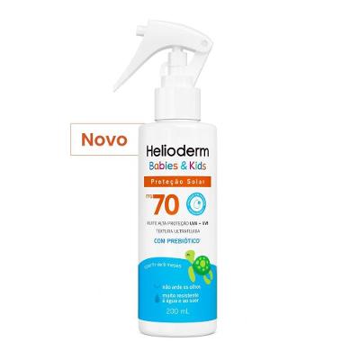 Protetor Solar Corporal Helioderm Spray Babies E Kids Fps70 200ml