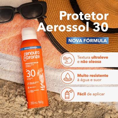 Kit Cenoura E Bronze Protetor Solar Corporal Aerosol Fps30 2 Unidades 200ml Cada