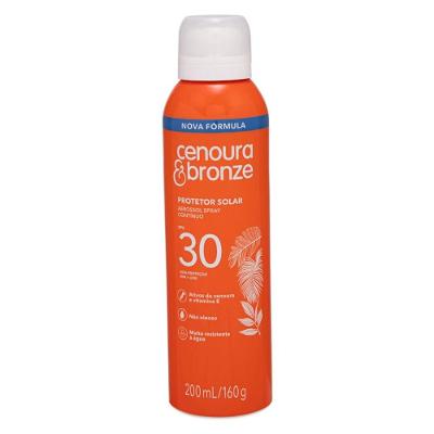Protetor Solar Corporal Cenoura E Bronze Aerosol Fps30 200ml