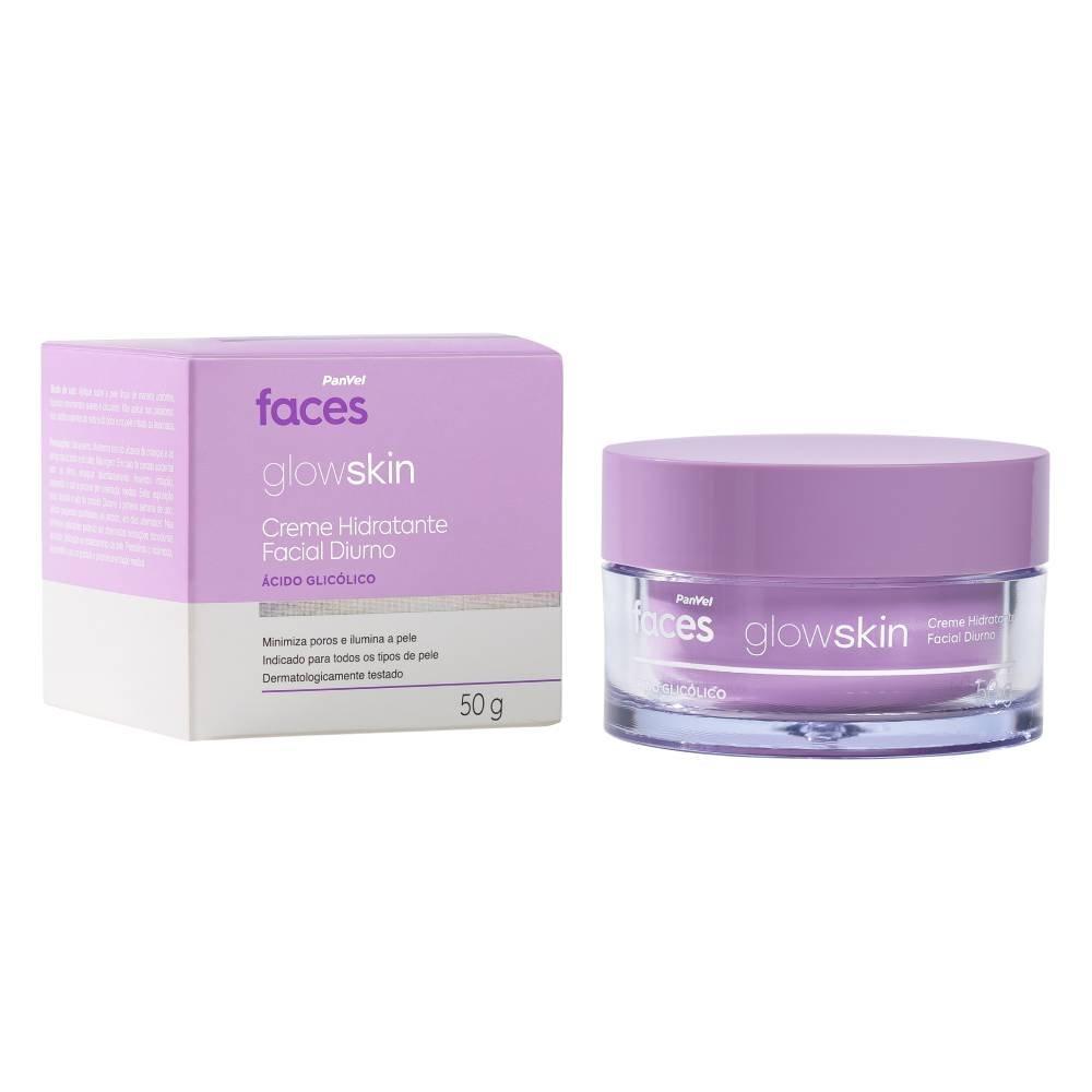 Creme Hidratante Facial Diurno Glicólico Panvel Faces Glow Skin 50g - 6