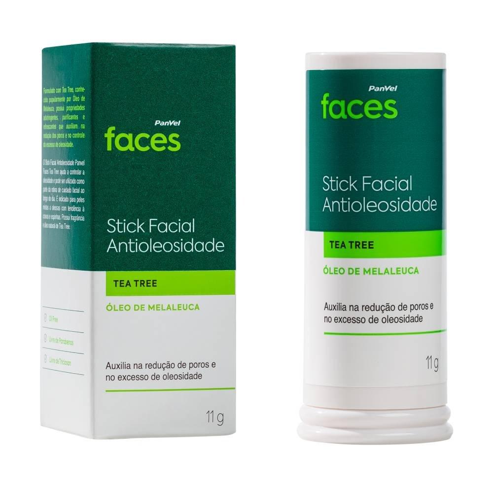 Hidratante Facial Antioleosidade Stick Panvel Faces Tea Tree 11g - 1