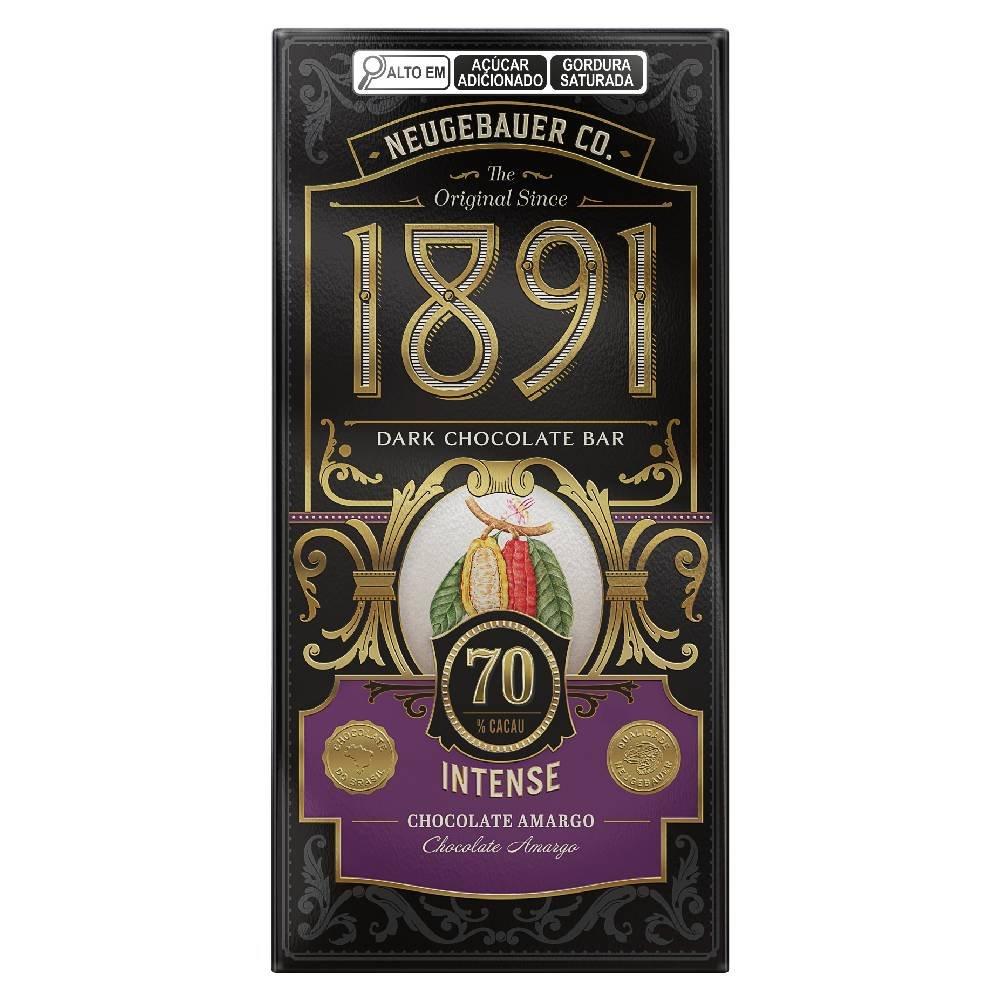 Chocolate Barra Neugebauer 1891 Supreme 70% Cacau Intense 45g - 1