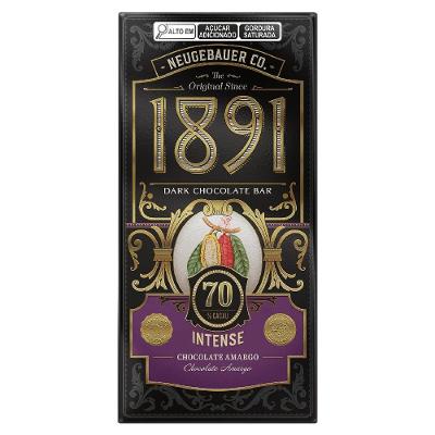 Chocolate Barra Neugebauer 1891 Supreme 70% Cacau Intense 45g