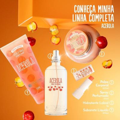Sabonete Líquido Calda De Banho Loccitane Au Brésil Acerola 200ml