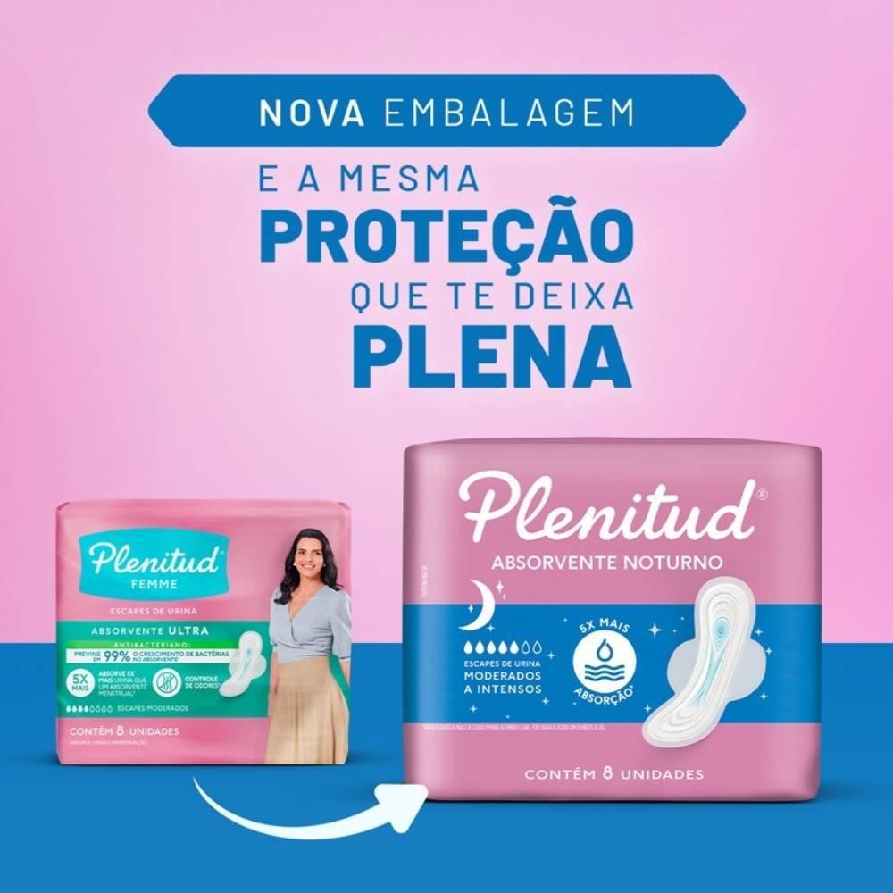 Absorvente Para Incontinência Plenitud Femme Noturno 8 Unidades - 2