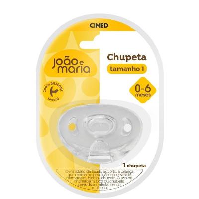 Chupeta 100% De Silicone João E Maria Tamanho 1