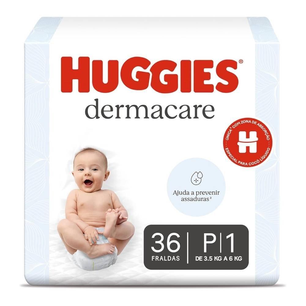 Fralda Huggies Dermacare P 36 Unidades - 1