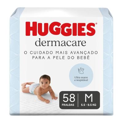 Fralda Huggies Dermacare M 58 Unidades
