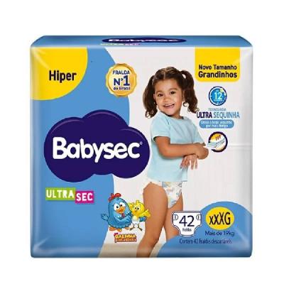 Fralda Babysec Ultra Hiper Galinha Pintadinha Xxxg 42 Unidades