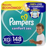 Fralda Pampers Confort Sec Tamanho Xg 148 Unidades - 1