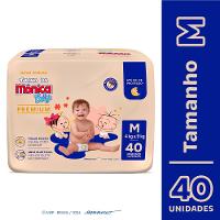 Fralda Turma Mônica Baby Premium Tamanho M Com 40 Unidades - 1