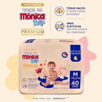 Fralda Turma Mônica Baby Premium Tamanho M Com 40 Unidades - 3
